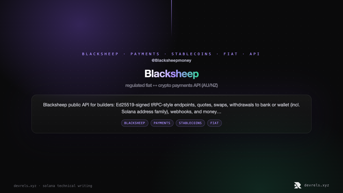 Blacksheep fiat crypto payments API