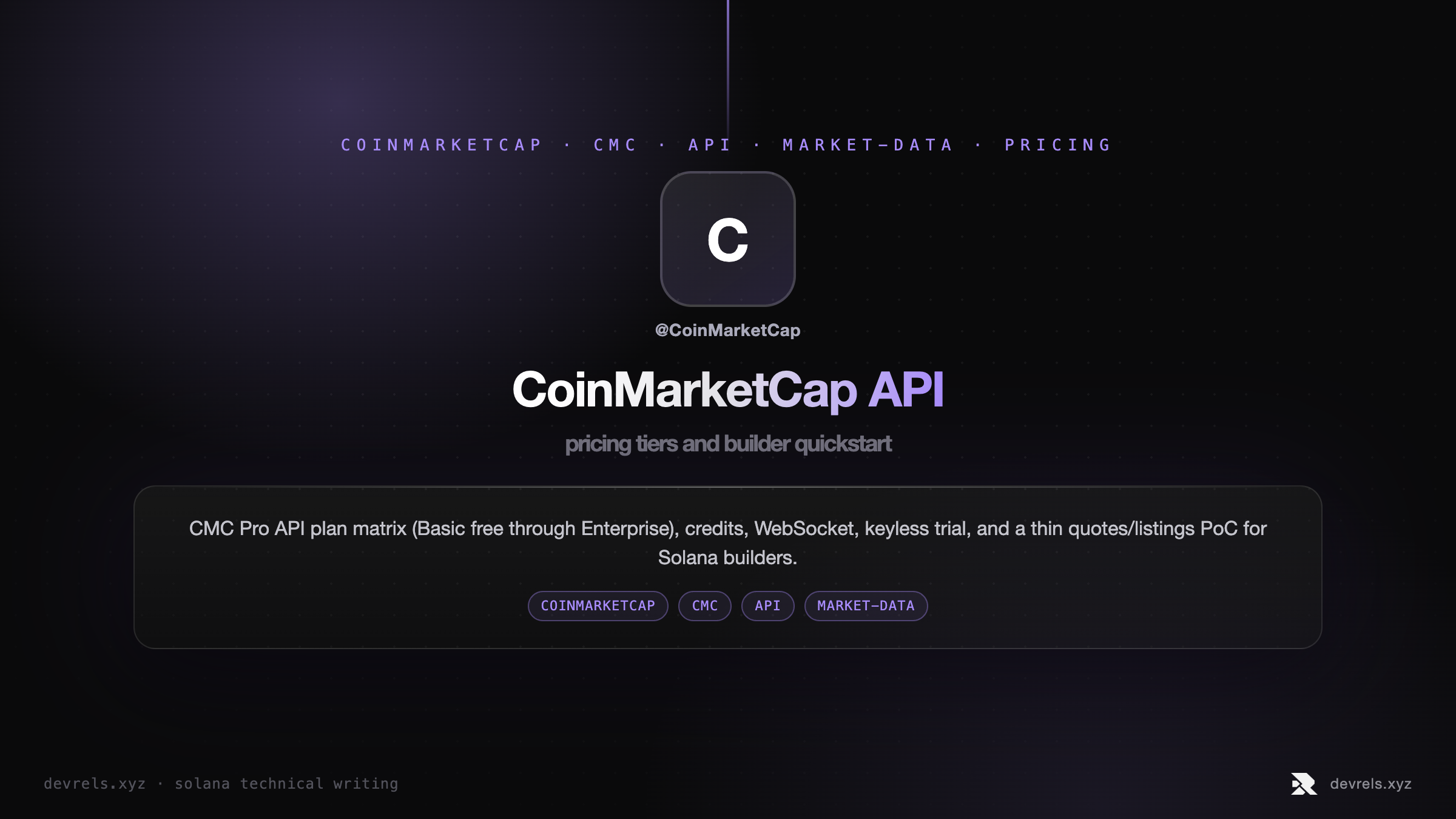 CoinMarketCap API pricing