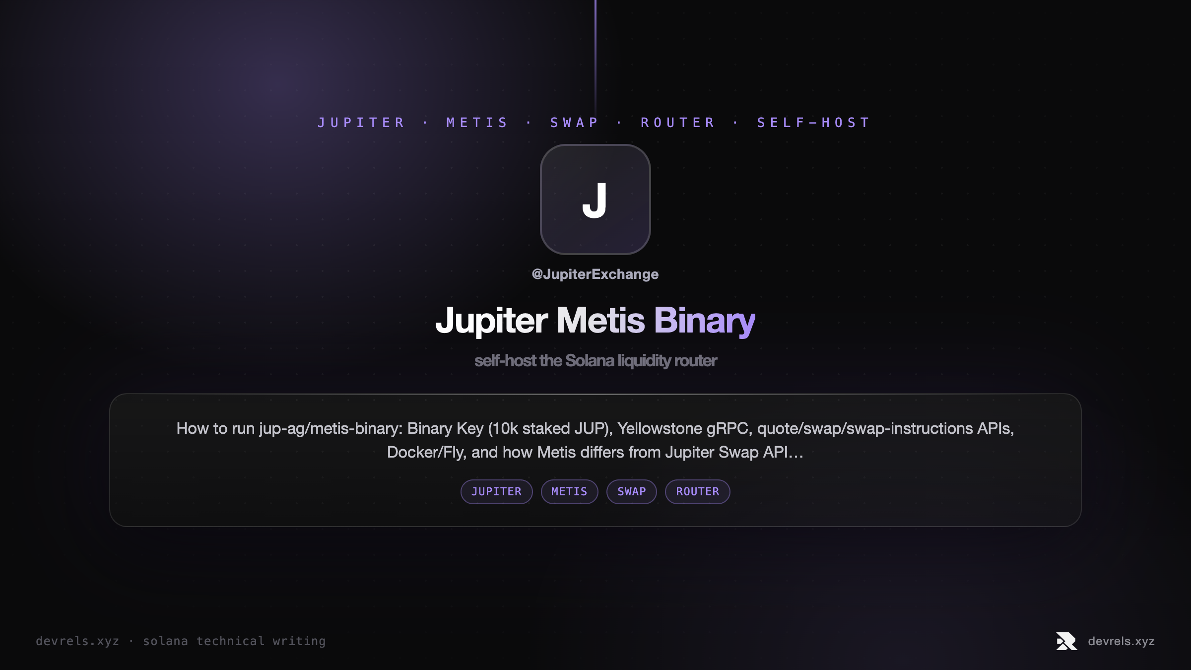 Jupiter Metis Binary self-hosted router