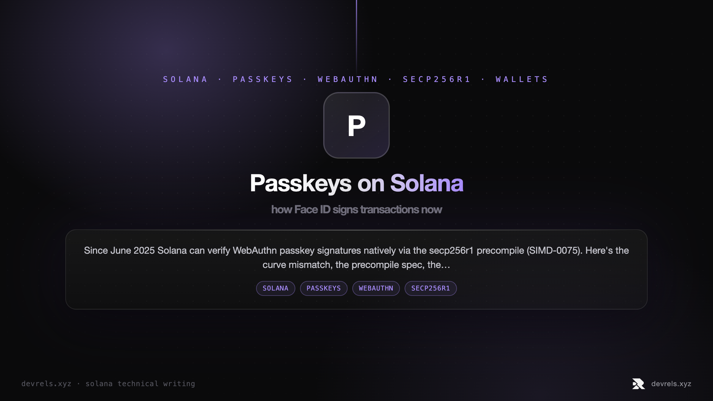 Passkeys on Solana: how Face ID signs transactions now