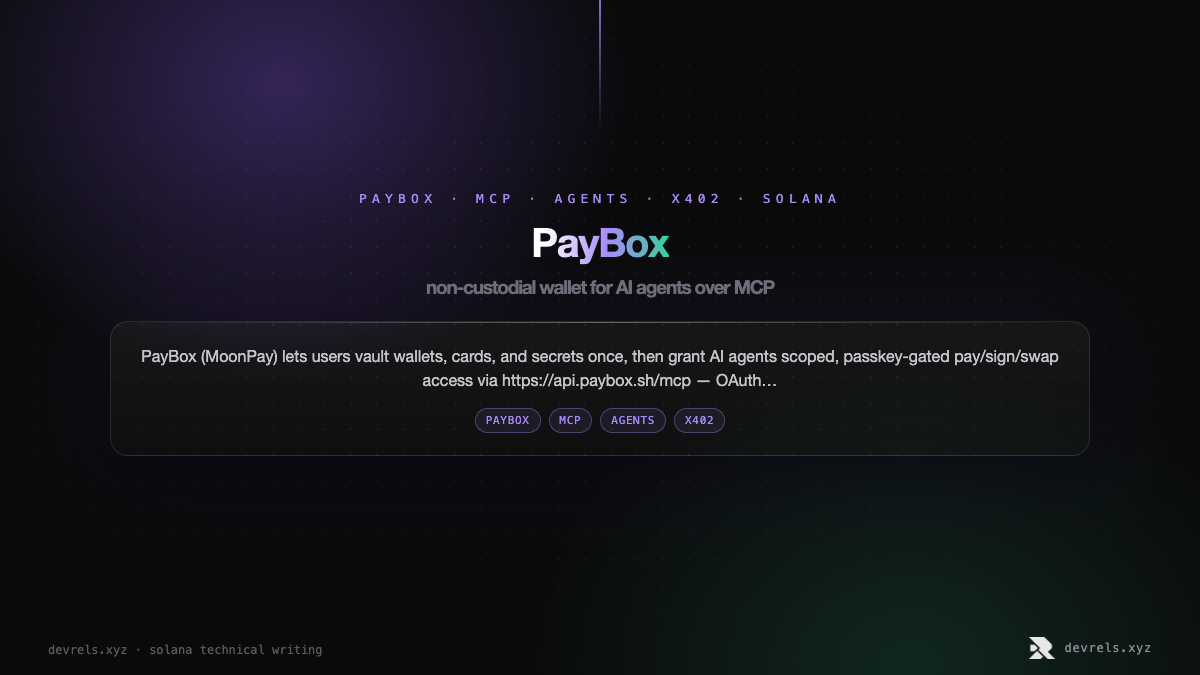 PayBox MCP wallet for AI agents