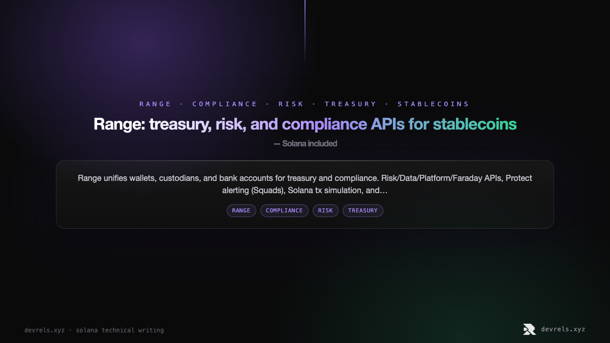 Range treasury risk and compliance platform