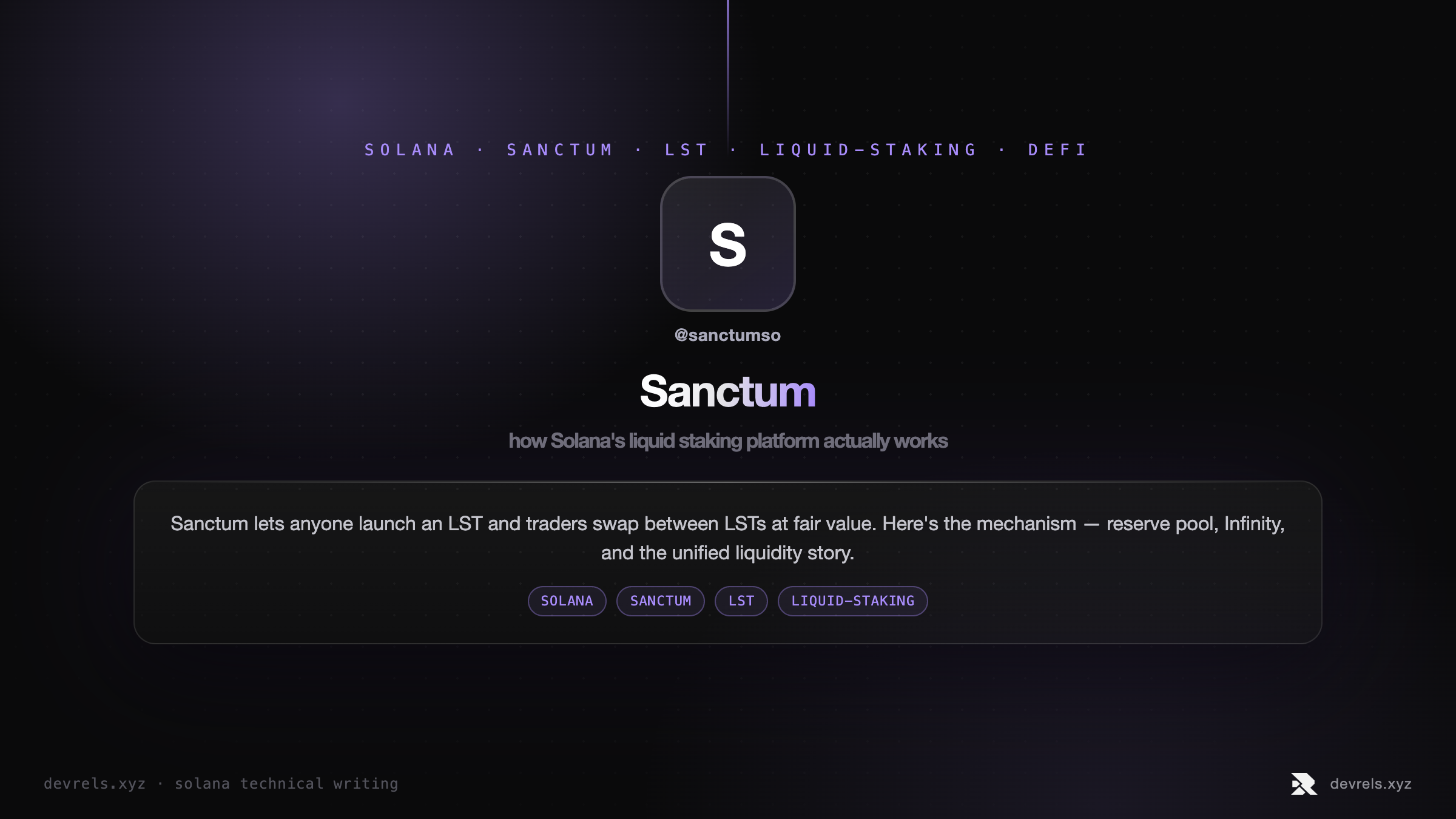 Sanctum: how Solana's liquid staking platform actually works