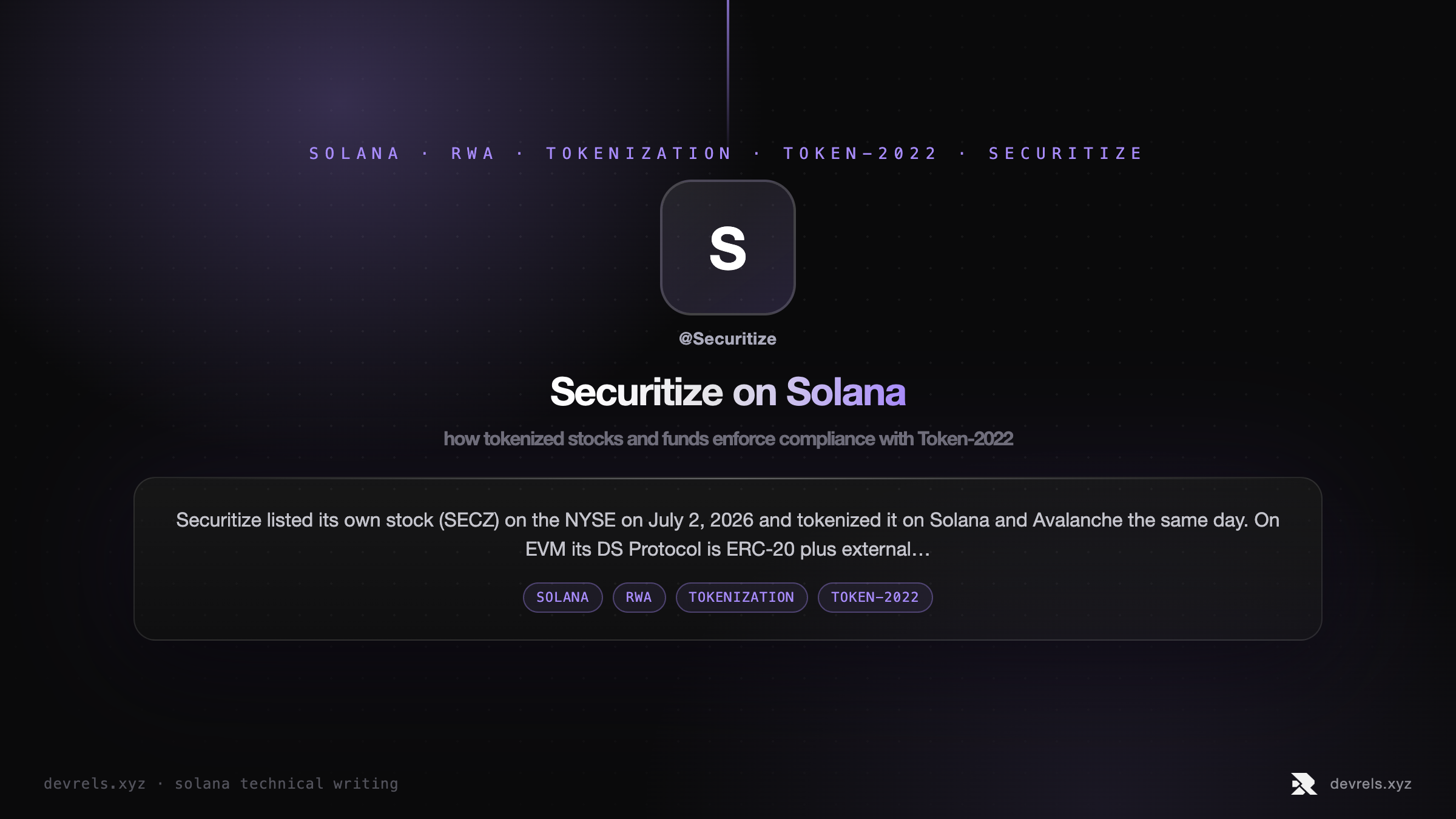 Securitize on Solana: how tokenized stocks and funds enforce compliance with Token-2022